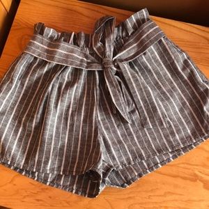 Dressy shorts tie waist band
